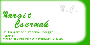margit csermak business card